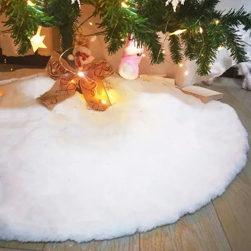 Christmas Tree Skirts White Plush Mat Navidad