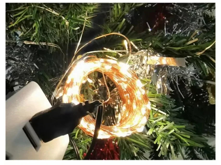 USB LED Lights String Copper Wire Fairy Garland Light Lamp